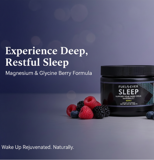 SLEEP Hero Image with Pink Powder